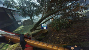 Disk #22 after appearing from a tree