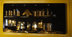 Trophies in the Practice Range hall