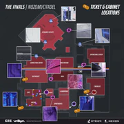 Map of all ticket and machine locations