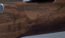 Engravings on the 'EXHIBITION GRADE' skin