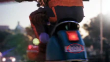 A Vespa-like motorbike with a 007 license plate seen in the first teaser for THE FINALS.