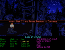 The original stump joke in Monkey Island