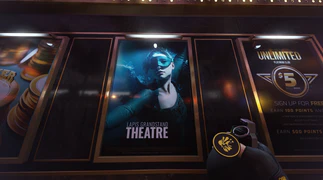 Odilia on a poster in Las Vegas