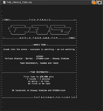 the .nfo file after the takeover of CNS in season 5