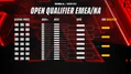 Open Qualifier Bracket for EMEA/NA
