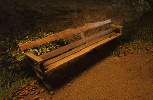 The five roses on the bench