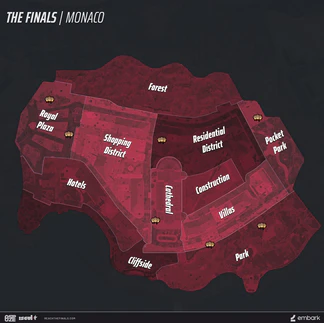 Three-headed monkey location map